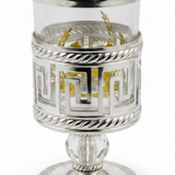 Pilsco Metal & Glass Spoon Holder - 10×5 cm - Silver / Gold - Al Kabayel Discount CentrePilsco Metal & Glass Spoon Holder - 10×5 cm - Silver / GoldCutlery HolderPILSCOAl Kabayel Discount Centre