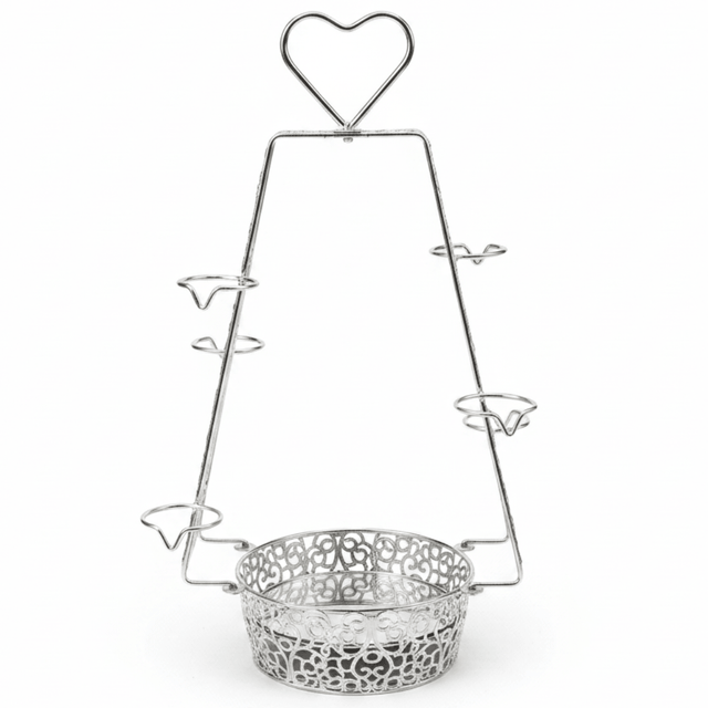 Pilsco Modern Silver Metal & Glass Flask Holder – Sleek Beverage Serving Stand for Tea, Coffee & Hot Drinks – 46 × 20 cm - Al Kabayel Discount CentrePilsco Modern Silver Metal & Glass Flask Holder – Sleek Beverage Serving Stand for Tea, Coffee & Hot Drinks – 46 × 20 cmOrganizers & AccessoriesPILSCOAl Kabayel Discount Centre