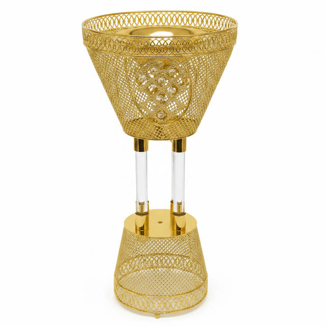 Pilsco Premium Gold Metal And Acrylic Incense Burner with Diamond Pattern 60×30 cm Large Luxury Burner - Al Kabayel Discount CentrePilsco Premium Gold Metal And Acrylic Incense Burner with Diamond Pattern 60×30 cm Large Luxury BurnerIncense BurnerPILSCOAl Kabayel Discount Centre