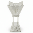 Pilsco Premium Silver Metal Incense Burner with Diamond Pattern 47×23 cm Stylish Fragrance Holder - Al Kabayel Discount CentrePilsco Premium Silver Metal Incense Burner with Diamond Pattern 47×23 cm Stylish Fragrance HolderIncense BurnerPILSCOAl Kabayel Discount Centre