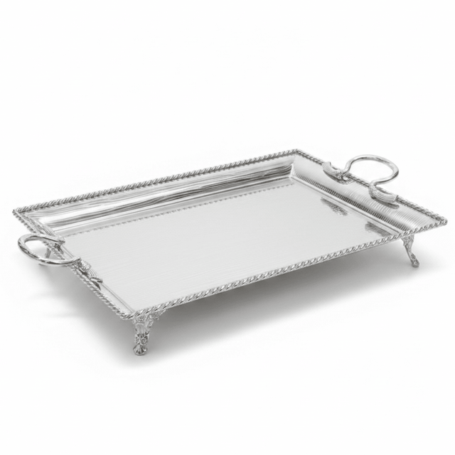Pilsco Premium Silver Stainless Steel Serving Tray with Elegant Handles – 58×42cm - Al Kabayel Discount CentrePilsco Premium Silver Stainless Steel Serving Tray with Elegant Handles – 58×42cmServing TraysPILSCOAl Kabayel Discount Centre