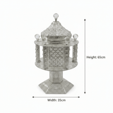 Pilsco Silver Incense Burner Ornate Filigree Mabkhara - 65 × 35 cm - Al Kabayel Discount CentrePilsco Silver Incense Burner Ornate Filigree Mabkhara - 65 × 35 cmIncense BurnerPILSCOAl Kabayel Discount Centre