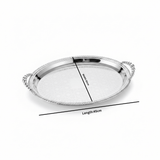Pilsco Silver Metal Oval Serving Tray - 45×32cm - Al Kabayel Discount CentrePilsco Silver Metal Oval Serving Tray - 45×32cmServing TraysPILSCOAl Kabayel Discount Centre