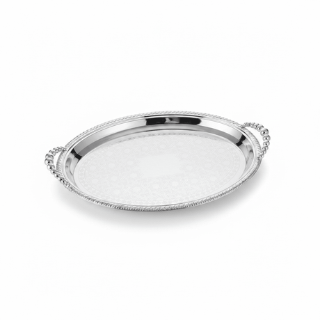 Pilsco Silver Metal Oval Serving Tray - 45×32cm - Al Kabayel Discount CentrePilsco Silver Metal Oval Serving Tray - 45×32cmServing TraysPILSCOAl Kabayel Discount Centre