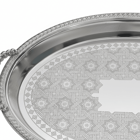 Pilsco Silver Metal Oval Serving Tray - 45×32cm - Al Kabayel Discount CentrePilsco Silver Metal Oval Serving Tray - 45×32cmServing TraysPILSCOAl Kabayel Discount Centre