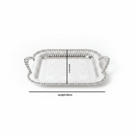 Pilsco Silver Metal Square Serving Tray - 30×30 cm - Al Kabayel Discount CentrePilsco Silver Metal Square Serving Tray - 30×30 cmServing TraysPILSCOAl Kabayel Discount Centre