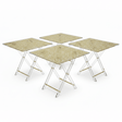 Pilsco Square Gold Acrylic Folding Table Set – 46×40cm - Set of 4 - Al Kabayel Discount CentrePilsco Square Gold Acrylic Folding Table Set – 46×40cm - Set of 4Organizers & AccessoriesPILSCOAl Kabayel Discount Centre