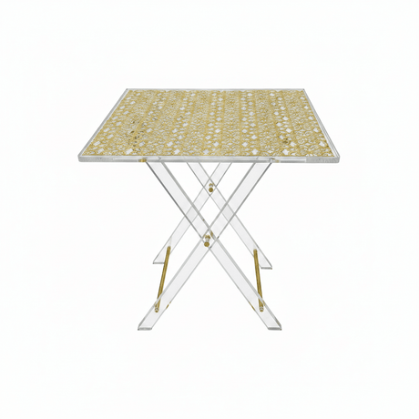 Pilsco Square Gold Acrylic Folding Table Set – 46×40cm - Set of 4 - Al Kabayel Discount CentrePilsco Square Gold Acrylic Folding Table Set – 46×40cm - Set of 4Organizers & AccessoriesPILSCOAl Kabayel Discount Centre