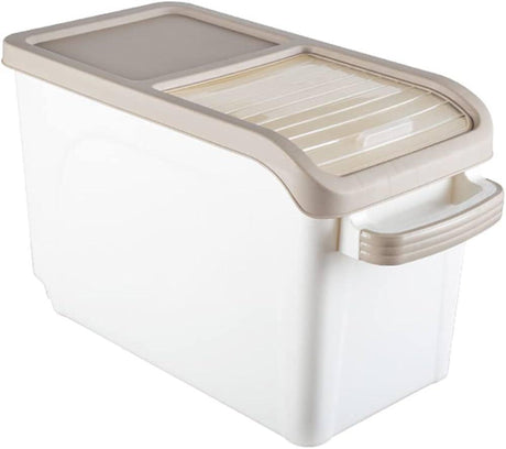 PINCAI Push - Pull Rice Bucket 10kg, Beige - Al Kabayel Discount CentrePINCAI Push - Pull Rice Bucket 10kg, BeigeJars & Food SaversPINCAIAl Kabayel Discount Centre