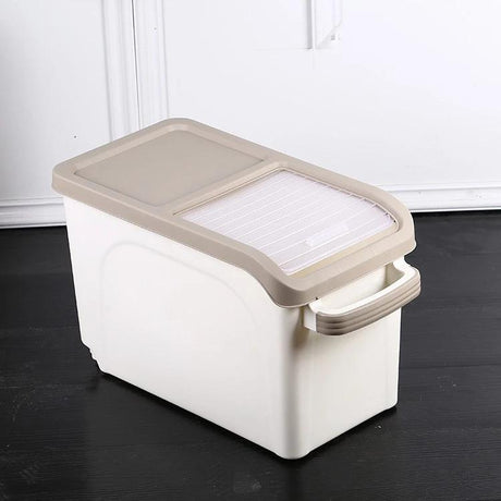 PINCAI Push - Pull Rice Bucket 10kg, Beige - Al Kabayel Discount CentrePINCAI Push - Pull Rice Bucket 10kg, BeigeJars & Food SaversPINCAIAl Kabayel Discount Centre