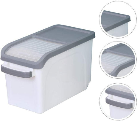 PINCAI Push - Pull Rice Bucket 10kg, Grey - Al Kabayel Discount CentrePINCAI Push - Pull Rice Bucket 10kg, GreyJars & Food SaversPINCAIAl Kabayel Discount Centre