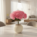 Pink Artificial Hydrangea Flower Arrangement in Cream Ball Pot | 35cm | Premium Faux Floral Decor - Al Kabayel Discount CentrePink Artificial Hydrangea Flower Arrangement in Cream Ball Pot | 35cm | Premium Faux Floral DecorArtificial FloraAKDCAl Kabayel Discount Centre