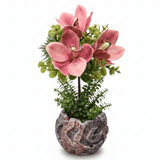 Pink Artificial Orchid Arrangement | Elegant Chalk Pot | 33cm - Al Kabayel Discount CentrePink Artificial Orchid Arrangement | Elegant Chalk Pot | 33cmArtificial FloraAKDCAl Kabayel Discount Centre