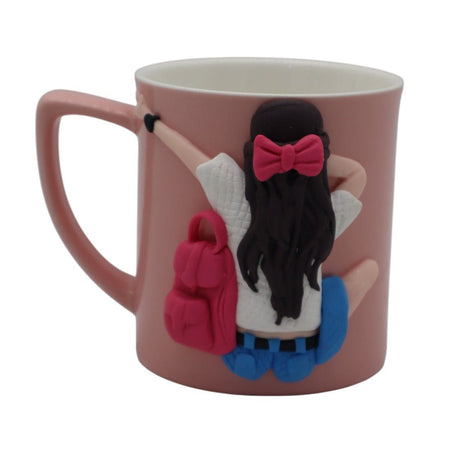 Pink Ceramic Mug With Joyful Girl - Themed Design – 200ml, Cute and Stylish Mug for Tea, Coffee, or Milk - Al Kabayel Discount CentrePink Ceramic Mug With Joyful Girl - Themed Design – 200ml, Cute and Stylish Mug for Tea, Coffee, or MilkMugsAKDCAl Kabayel Discount Centre