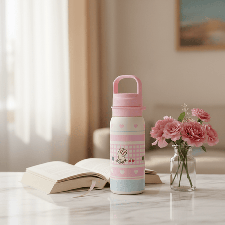 Pink & Cream Elegant Metal Water Bottle with Premium Designer Finish – 500 ml - Al Kabayel Discount CentrePink & Cream Elegant Metal Water Bottle with Premium Designer Finish – 500 mlWater BottlesAKDCAl Kabayel Discount Centre