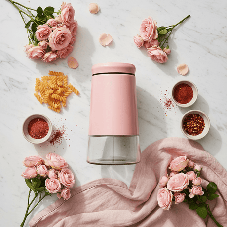 Pink Metal & Glass Canister — 1 Litre | Airtight Storage Jar for Kitchen & Pantry - Al Kabayel Discount CentrePink Metal & Glass Canister — 1 Litre | Airtight Storage Jar for Kitchen & PantryJars & Food SaversAKDCAl Kabayel Discount Centre