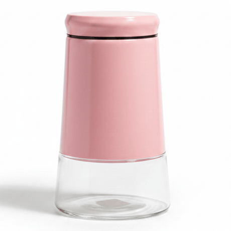 Pink Metal & Glass Canister — 1 Litre | Airtight Storage Jar for Kitchen & Pantry - Al Kabayel Discount CentrePink Metal & Glass Canister — 1 Litre | Airtight Storage Jar for Kitchen & PantryJars & Food SaversAKDCAl Kabayel Discount Centre