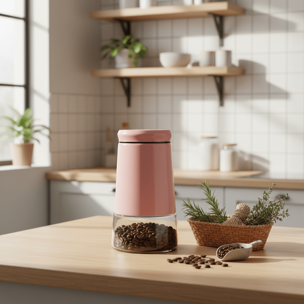 Pink Metal & Glass Canister — 1 Litre | Airtight Storage Jar for Kitchen & Pantry - Al Kabayel Discount CentrePink Metal & Glass Canister — 1 Litre | Airtight Storage Jar for Kitchen & PantryJars & Food SaversAKDCAl Kabayel Discount Centre