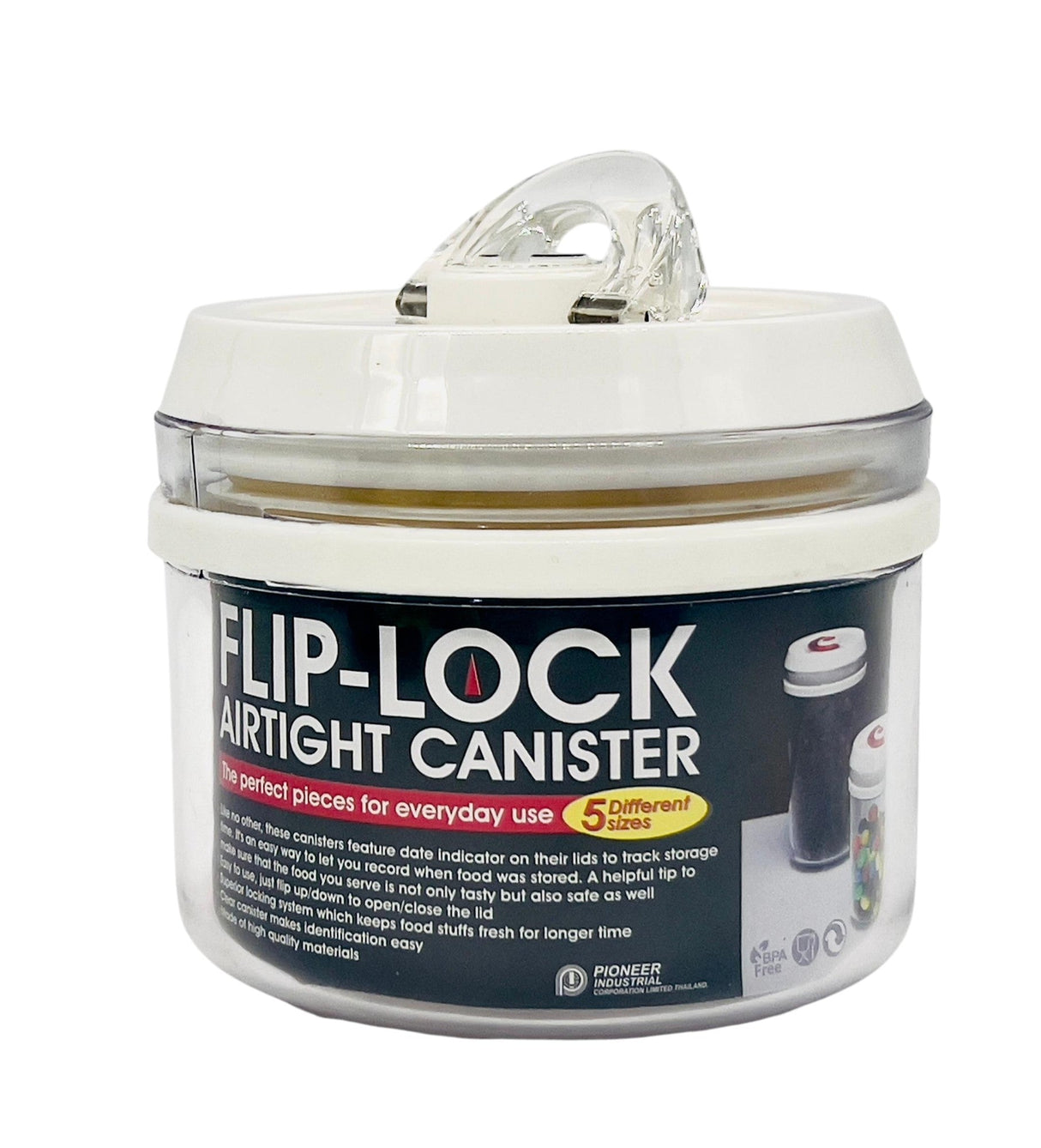 PIONEER Round Flip - Lock Air Tight Canister 680ml - Al Kabayel Discount CentrePIONEER Round Flip - Lock Air Tight Canister 680mlJars & Food SaversPIONEERAl Kabayel Discount Centre