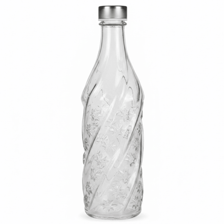 Pishgaman Elegant Embossed Glass Water Bottle 1200ml – Premium Floral Crystal-Cut Design - Al Kabayel Discount CentrePishgaman Elegant Embossed Glass Water Bottle 1200ml – Premium Floral Crystal-Cut DesignWater BottlePISHGAMANAl Kabayel Discount Centre