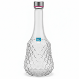 Pishgaman Elegant Textured Glass Water Bottle 1500ml — Premium Bubble Pattern Decanter with Airtight Silver Cap - Al Kabayel Discount CentrePishgaman Elegant Textured Glass Water Bottle 1500ml — Premium Bubble Pattern Decanter with Airtight Silver CapWater BottlePISHGAMANAl Kabayel Discount Centre