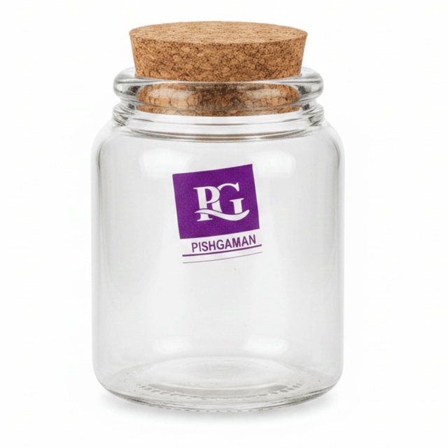 Pishgaman Glass Jar with Cork Lid | 8×6cm | - Al Kabayel Discount CentrePishgaman Glass Jar with Cork Lid | 8×6cm |Jars & Food SaversPISHGAMANAl Kabayel Discount Centre