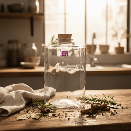 Pishgaman Triangular Clear Glass Bottle with Cork Lid | 20cm | - Al Kabayel Discount CentrePishgaman Triangular Clear Glass Bottle with Cork Lid | 20cm |Jars & Food SaversPISHGAMANAl Kabayel Discount Centre