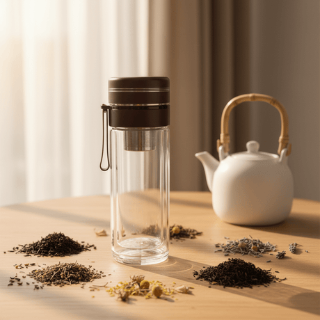 Plain Glass Vacuum Insulated Bottle with Elegant Brown Cap – 320 ml - Al Kabayel Discount CentrePlain Glass Vacuum Insulated Bottle with Elegant Brown Cap – 320 mlWater BottlesAKDCAl Kabayel Discount Centre