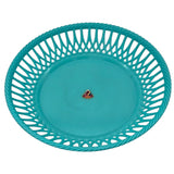 Plastic Fruit Round Tray Kitchen Counter Polypropylene Fruit Holder Modern - 28cmX5 - Cyan - Al Kabayel Discount CentrePlastic Fruit Round Tray Kitchen Counter Polypropylene Fruit Holder Modern - 28cmX5 - CyanOrganizers & AccessoriesFAMILYAl Kabayel Discount Centre