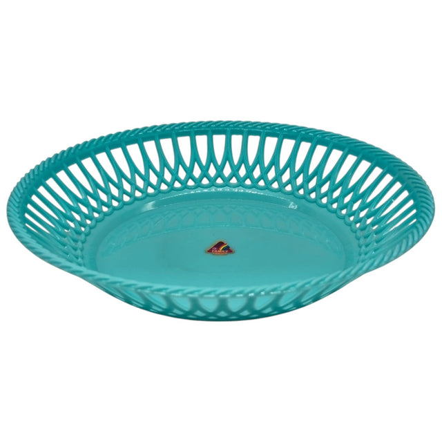 Plastic Fruit Round Tray Kitchen Counter Polypropylene Fruit Holder Modern - 28cmX5 - Cyan - Al Kabayel Discount CentrePlastic Fruit Round Tray Kitchen Counter Polypropylene Fruit Holder Modern - 28cmX5 - CyanOrganizers & AccessoriesFAMILYAl Kabayel Discount Centre