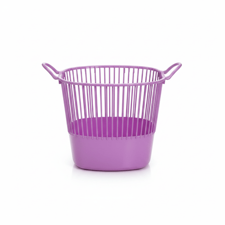 Plastic Laundry Basket with Handles - 36×40 cm - Purple / Yellow / Green - Al Kabayel Discount CentrePlastic Laundry Basket with Handles - 36×40 cm - Purple / Yellow / GreenOrganizers & AccessoriesAKDCAl Kabayel Discount Centre