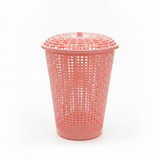 Plastic Laundry Basket with Lid - 60×45 cm - Light Blue / Pink / Light Green - Al Kabayel Discount CentrePlastic Laundry Basket with Lid - 60×45 cm - Light Blue / Pink / Light GreenOrganizers & AccessoriesAKDCAl Kabayel Discount Centre