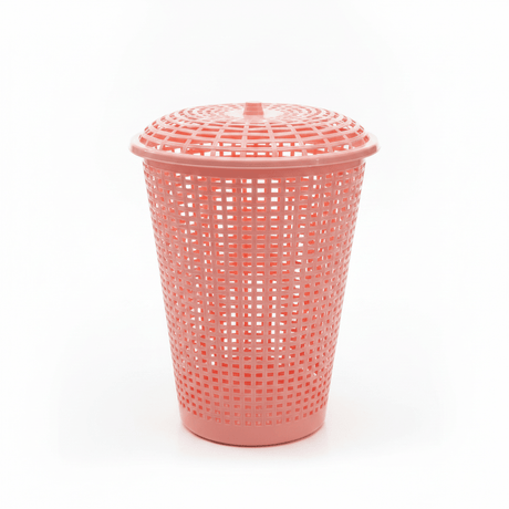 Plastic Laundry Basket with Lid - 60×45 cm - Light Blue / Pink / Light Green - Al Kabayel Discount CentrePlastic Laundry Basket with Lid - 60×45 cm - Light Blue / Pink / Light GreenOrganizers & AccessoriesAKDCAl Kabayel Discount Centre