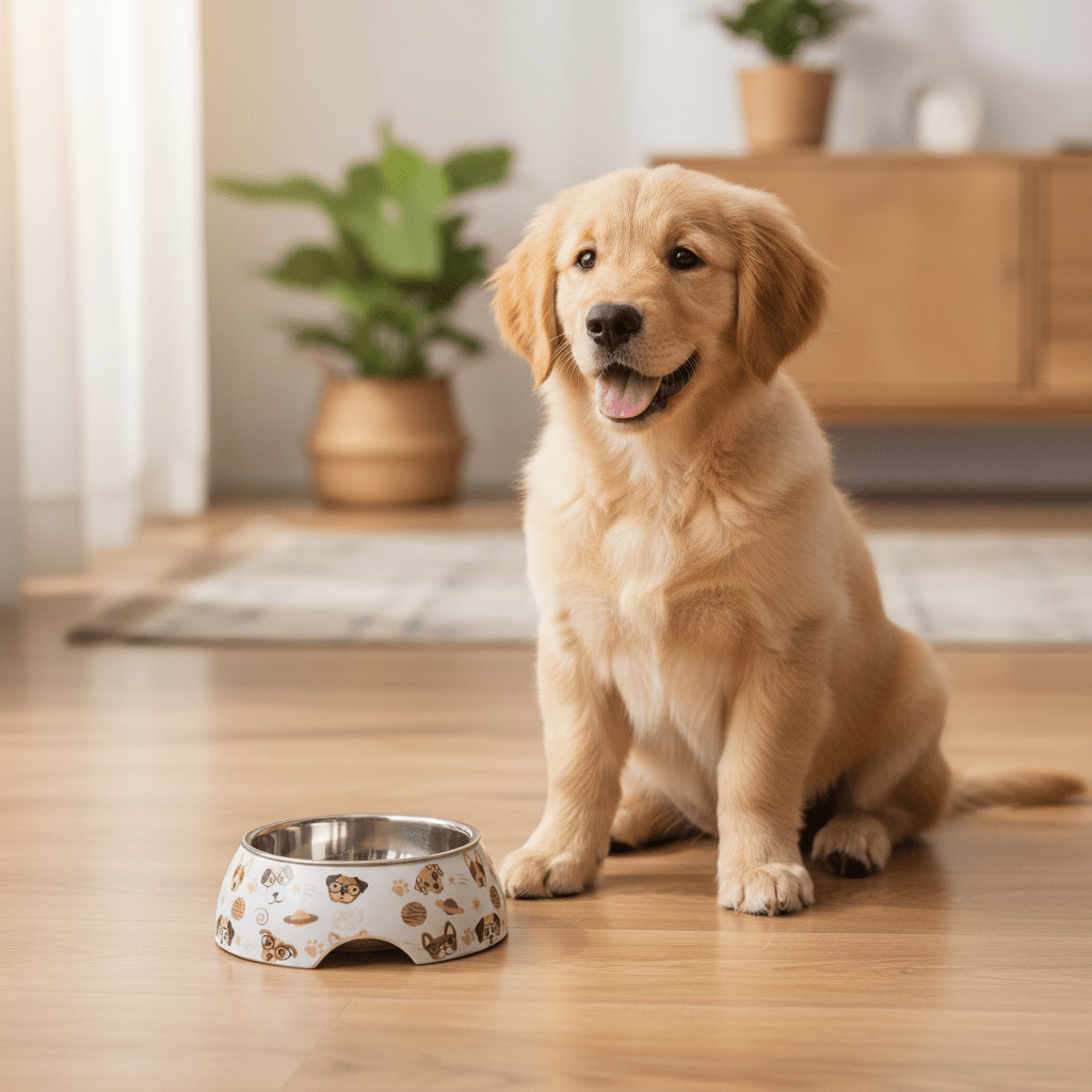 Plastic & Metal White Cartoon Dog Print Pet Feeding Bowl – 11cm - Al Kabayel Discount CentrePlastic & Metal White Cartoon Dog Print Pet Feeding Bowl – 11cmPet SuppliesAKDCAl Kabayel Discount Centre