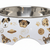 Plastic & Metal White Cartoon Dog Print Pet Feeding Bowl – 11cm - Al Kabayel Discount CentrePlastic & Metal White Cartoon Dog Print Pet Feeding Bowl – 11cmPet SuppliesAKDCAl Kabayel Discount Centre