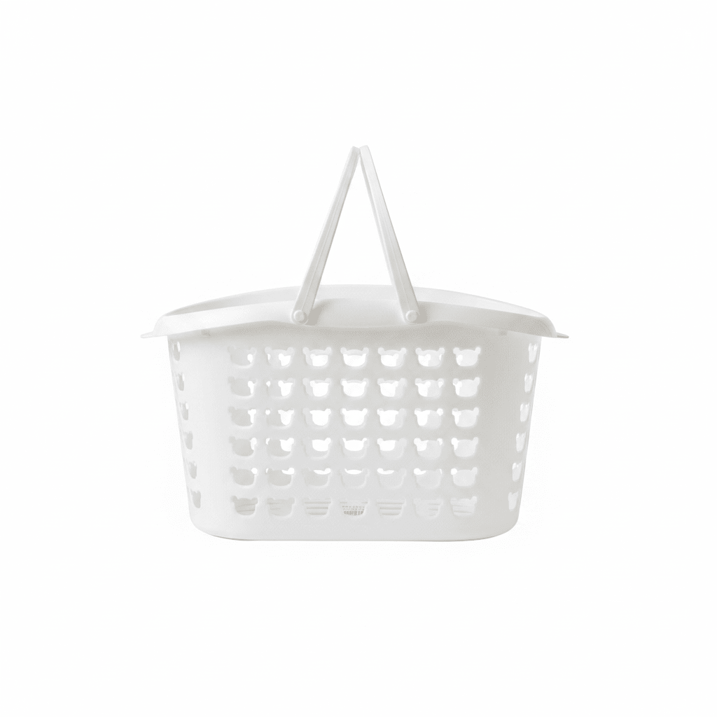 Plastic Multipurpose Basket with Handle - 25×18cm - White - Grey - Al Kabayel Discount CentrePlastic Multipurpose Basket with Handle - 25×18cm - White - GreyOrganizers & AccessoriesAKDCAl Kabayel Discount Centre