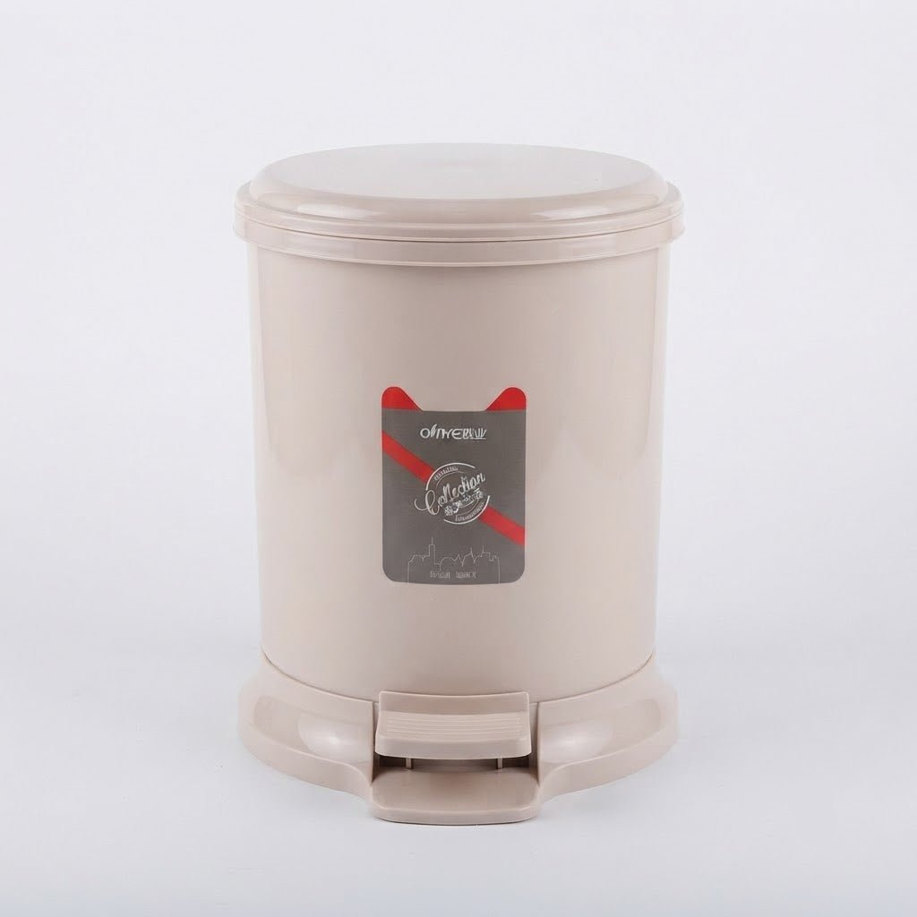 Plastic Pedal Dustbin - 33×25cm - Beige / Sage Green / Light Grey - Al Kabayel Discount CentrePlastic Pedal Dustbin - 33×25cm - Beige / Sage Green / Light GreyOrganizers & AccessoriesAKDCAl Kabayel Discount Centre