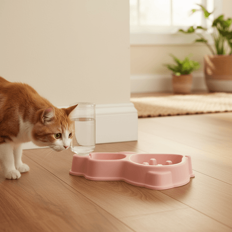 Plastic Pet Feeder with Water Dispenser – 30×15 - Pink / Green / Light Blue - Al Kabayel Discount CentrePlastic Pet Feeder with Water Dispenser – 30×15 - Pink / Green / Light BluePet SuppliesAKDCAl Kabayel Discount Centre
