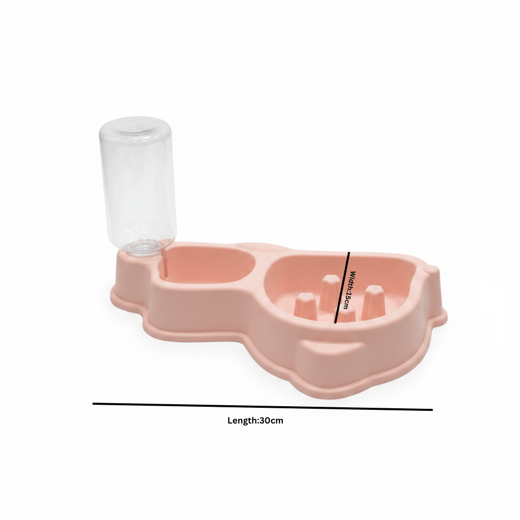 Plastic Pet Feeder with Water Dispenser – 30×15 - Pink / Green / Light Blue - Al Kabayel Discount CentrePlastic Pet Feeder with Water Dispenser – 30×15 - Pink / Green / Light BluePet SuppliesAKDCAl Kabayel Discount Centre