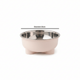 Plastic & Stainless Steel Pet Feeding Bowl – 15cm - Pink / Sage Green / Lavender - Al Kabayel Discount CentrePlastic & Stainless Steel Pet Feeding Bowl – 15cm - Pink / Sage Green / LavenderPet SuppliesAKDCAl Kabayel Discount Centre