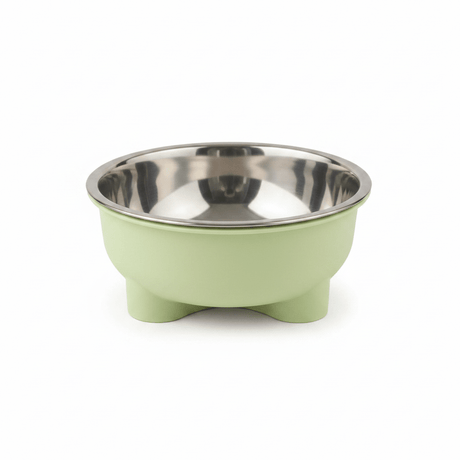 Plastic & Stainless Steel Pet Feeding Bowl – 15cm - Pink / Sage Green / Lavender - Al Kabayel Discount CentrePlastic & Stainless Steel Pet Feeding Bowl – 15cm - Pink / Sage Green / LavenderPet SuppliesAKDCAl Kabayel Discount Centre