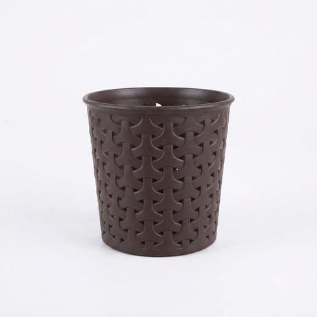 Plastic Woven-Pattern Multipurpose Holder - 10×10cm - White / Brown - Al Kabayel Discount CentrePlastic Woven-Pattern Multipurpose Holder - 10×10cm - White / BrownOrganizers & AccessoriesEXCLUSIVEAl Kabayel Discount Centre