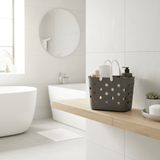 Polak Multipurpose Perforated Plastic Basket with Handle - 30×18 cm - Grey / White - Al Kabayel Discount CentrePolak Multipurpose Perforated Plastic Basket with Handle - 30×18 cm - Grey / WhiteOrganizers & AccessoriesPOLAKAl Kabayel Discount Centre