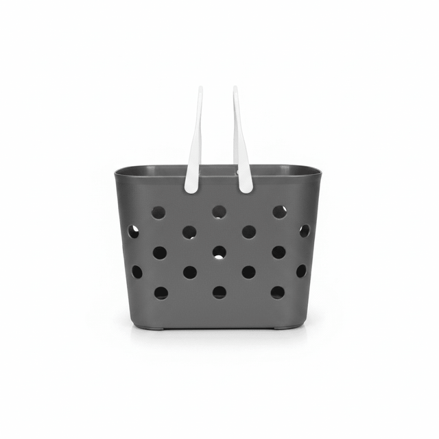 Polak Multipurpose Perforated Plastic Basket with Handle - 30×18 cm - Grey / White - Al Kabayel Discount CentrePolak Multipurpose Perforated Plastic Basket with Handle - 30×18 cm - Grey / WhiteOrganizers & AccessoriesPOLAKAl Kabayel Discount Centre
