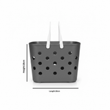 Polak Multipurpose Perforated Plastic Basket with Handle - 30×18 cm - Grey / White - Al Kabayel Discount CentrePolak Multipurpose Perforated Plastic Basket with Handle - 30×18 cm - Grey / WhiteOrganizers & AccessoriesPOLAKAl Kabayel Discount Centre