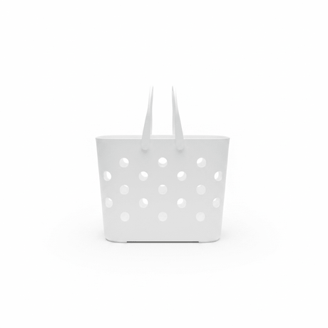 Polak Multipurpose Perforated Plastic Basket with Handle - 30×18 cm - Grey / White - Al Kabayel Discount CentrePolak Multipurpose Perforated Plastic Basket with Handle - 30×18 cm - Grey / WhiteOrganizers & AccessoriesPOLAKAl Kabayel Discount Centre