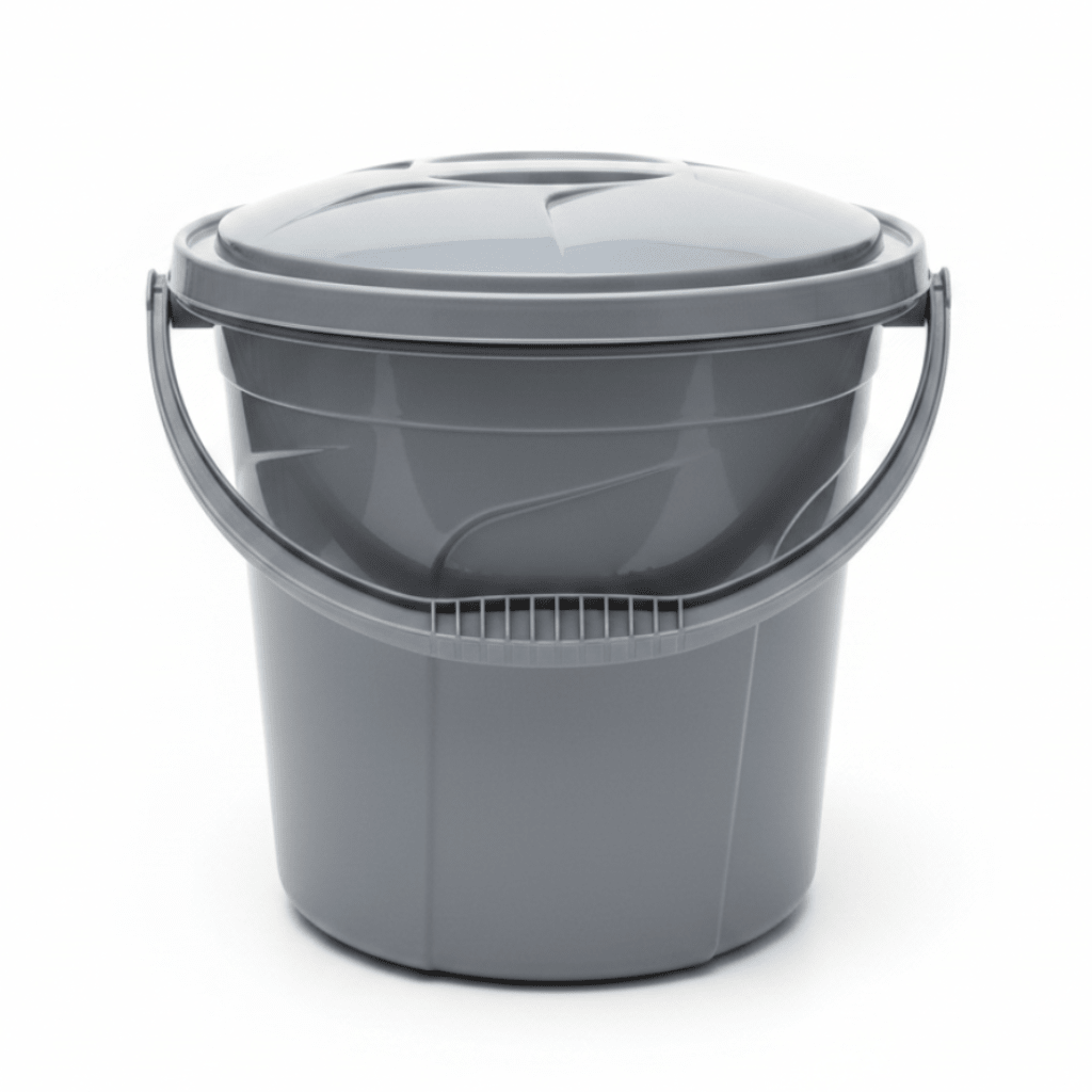 Polytime Plastic Bucket with Lid – 20 Litre - Beige / Grey / White - Al Kabayel Discount CentrePolytime Plastic Bucket with Lid – 20 Litre - Beige / Grey / WhiteBucketsPOLYTIMEAl Kabayel Discount Centre