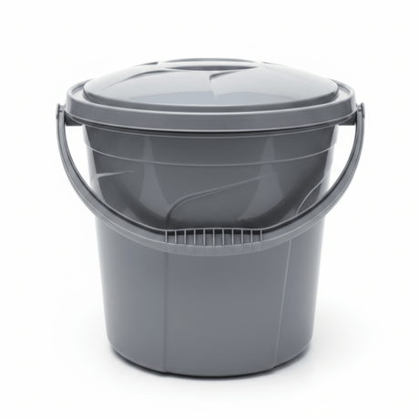 Polytime Plastic Bucket with Lid – 20 Litre - Beige / Grey / White - Al Kabayel Discount CentrePolytime Plastic Bucket with Lid – 20 Litre - Beige / Grey / WhiteBucketsPOLYTIMEAl Kabayel Discount Centre