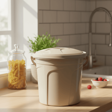 Polytime Plastic Bucket with Lid – 20 Litre - Beige / Grey / White - Al Kabayel Discount CentrePolytime Plastic Bucket with Lid – 20 Litre - Beige / Grey / WhiteBucketsPOLYTIMEAl Kabayel Discount Centre