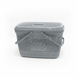 Polytime Plastic Picnic Basket with Lid & Handles - 30 × 45 × 35cm - Grey / White - Al Kabayel Discount CentrePolytime Plastic Picnic Basket with Lid & Handles - 30 × 45 × 35cm - Grey / WhiteOrganizers & AccessoriesPOLYTIMEAl Kabayel Discount Centre